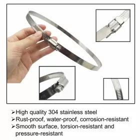 682604448909 EESTECK Steel Duct Hose Clamp Pipe Air #2