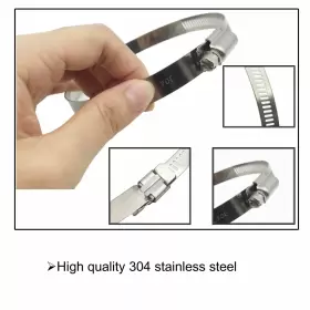 712317062946 EESTECK Steel Duct Hose Clamp Pipe Air #2