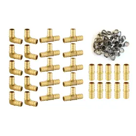 B07TYCNW64 EFIELD Pack Pex Fittings Steel