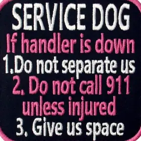 P16-547B-M EMBTAO Service Dog If Handler Down Vests Harnesses #2