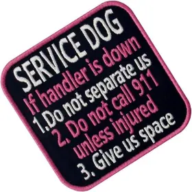 P16-547B-M EMBTAO Service Dog If Handler Down Vests Harnesses #3