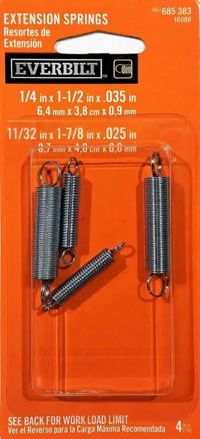 16086 EVERBILT Pack Zinc Extension Springs