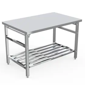 196336183705 FASHIONWU Steel Folding Table Nsf He