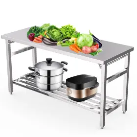 196336183712 FASHIONWU Steel Folding Table Nsf He #2