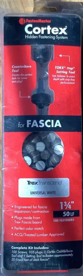 608309441779 FASTENMASTER Cortex Fastening Trex Fascia