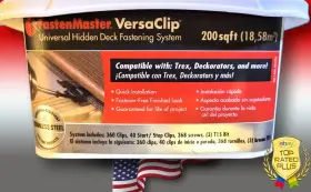 FM-160C FASTENMASTER Versaclip Hidden Deck Fastening Sqft