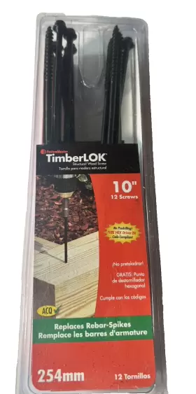 FMTLOK10-12 FASTENMASTER Timberlok Structural Wood Screw Pack