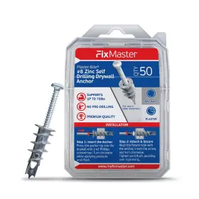 PBZ-50 FIXMASTER Zinc Plaster Bite Drilling Drywall Anchors