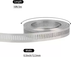 313095374339 FLOWDEN Steel Duct Hose Clamp Pipe Air Ducting #3