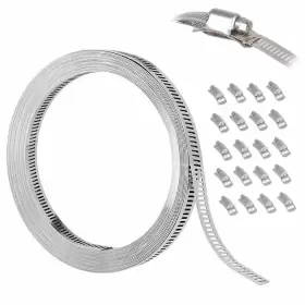 711691427877 FLOWDEN Worm Hose Steel Clamp Strap Fas