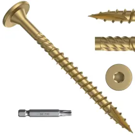 MHMLS2-7-8INJHS50PCS FMHOTU Wood Screws Fastener Star Kit