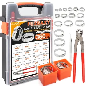 SB-FUBAKESI1028-SEC-360 FUZBAXY Single Ear Hose Clamps Set