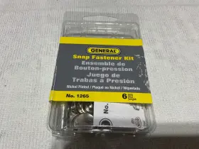 038728411068 GENERAL Snap Fastener Pack Kit