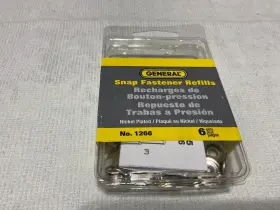 038728411075 GENERAL Snap Fastener Refills Set Pack