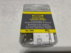 038728411099 GENERAL Screw Snap Fastener Refills Set Pack