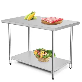 952938346887 GIANTEX Steel Table Shelf Kitchen Food