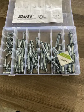 091044261960 GLARKS Molly Bolt Set Wall Anchors Screws #3