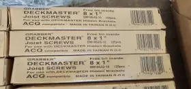 DM100JG-100 GRABBER Deckmaster Joist Wood Screws #2