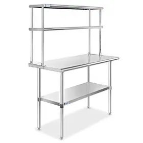 702082708057 GRIDMANN Nsf Steel Kitchen Table Tier Shelf