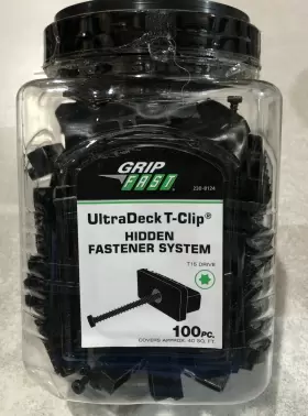 230-8124 GRIP FAST Ultra Deck Clip Hidden Fasteners Pack