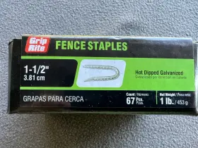 112HGFS1 GRIP RITE Fence Staples Dip Galvanized #2