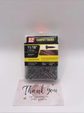 2339656 GRIP RITE Carpet Upholstery Nail Tacks Shank Hardened