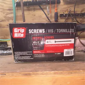 3DWS2M GRIP RITE Drywall Screws Phillips Sharp Point Pack
