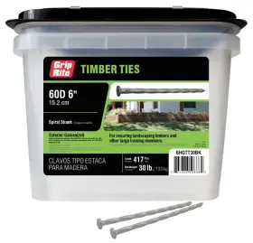 6HGTT30BK GRIP RITE Spiral Shank Exterior Galvanized Timber