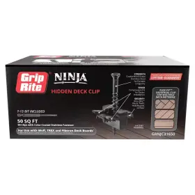 744110185201 GRIP-RITE Ninja Hidden Deck Clip Steel Coated