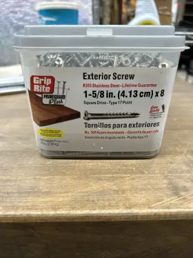 764666523166 GRIP-RITE Exterior Screw Square Drive