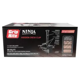 764666757349 GRIP-RITE Ninja Hidden Deck Clip Coated Box