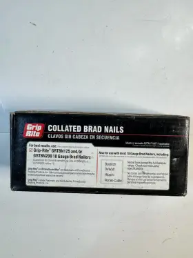 GRF1834 GRIP RITE Electrogalvanized Collated Brad Nails