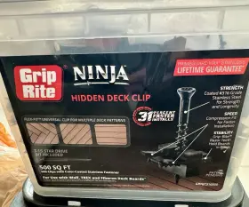 GRNJC316500 GRIP-RITE Ninja Hidden Deck Clips