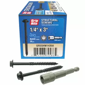 GRSSHW14350 GRIP-RITE Primeguard Coated Hex Washer Head #3