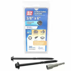GRSSHW38620 GRIP-RITE Primeguard Coated Hex Washer Head #3