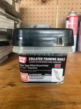 MAXC62898 GRIP RITE Paper Tape Ring Shank Offset Nail