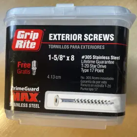 MAXS62690 GRIP-RITE Steel Screws Star Drive Deck