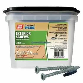 NLP212STBK GRIP-RITE Primeguard Polymer Deck Screws Gratis