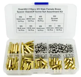 GU-T210PM3 GUARD4U Male Female Spacer Standoff Screw Nut Kit