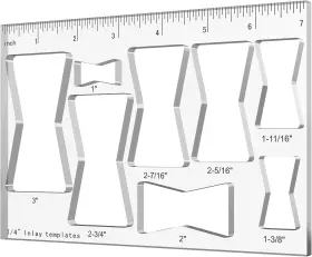 HS66 HECFU Router Template Woodworking Jig Bowtie Pack