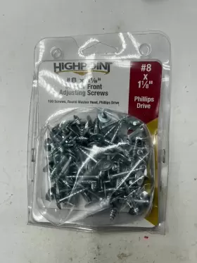 617102 HIGHPOINT Pack Drawer Front Screws Phillips Drive Zinc