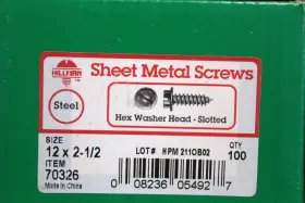 008236054927 HILLMAN Hex Washer Steel Sheet Screws