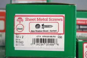 008236054996 HILLMAN Hex Washer Head Sheet Screws