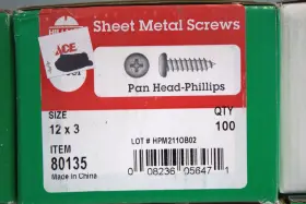 008236056471 HILLMAN Phillips Pan Head Sheet Screws
