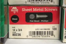 008236056945 HILLMAN Flat Head Phillips Sheet Screws