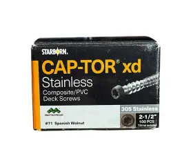 099385136886 HILLMAN Starborn Cap Tor Xd Pvc Deck Screws