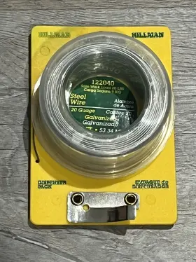 122040 HILLMAN Galvanized Steel Wire Gauge Dispenser
