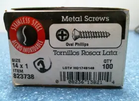 13821 HILLMAN Phillips Head Sheet Screws #3