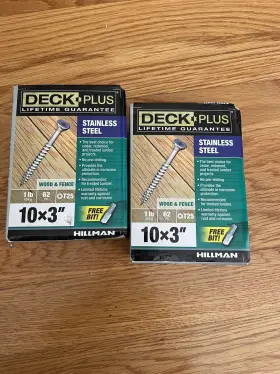 48466 HILLMAN Pack Deck Wood Screws Steel