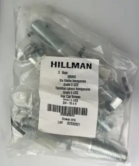 880082 HILLMAN Pak Hss Hex Cap Screws